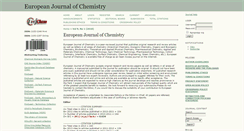 Desktop Screenshot of eurjchem.com